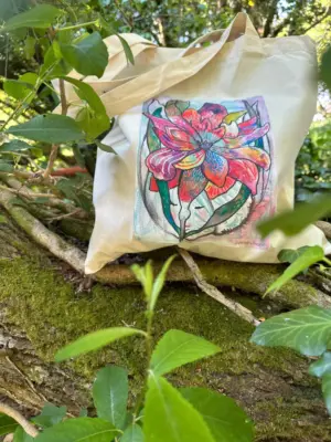 Flower - Bag 100% organic cotton